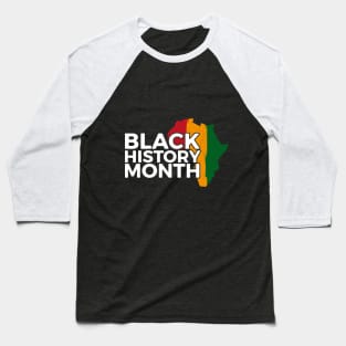black history month map Baseball T-Shirt